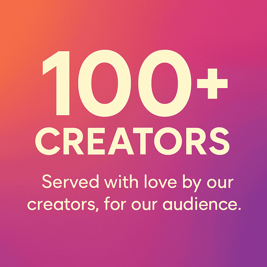 100+ Creators